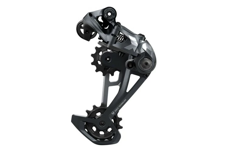 SRAM CAMBIOS X01 EAGLE GRIS LUNA/ROJO 12V 52D